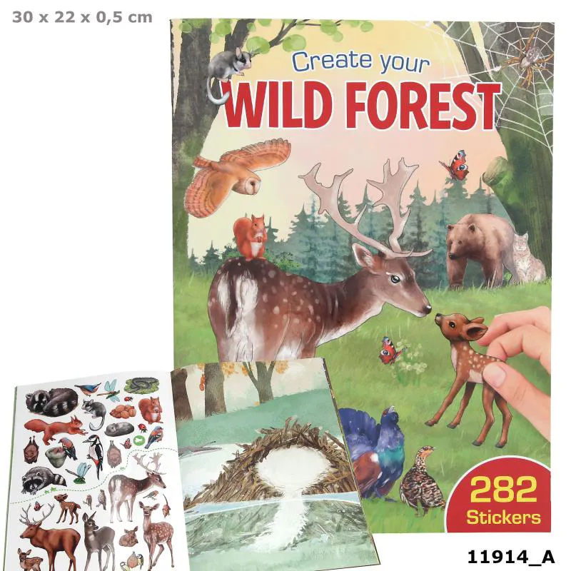 Create Your Wild Forest Sticker Book